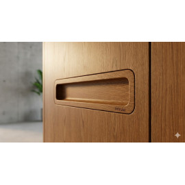 Wooden Full Conceal Handle for Wardrobe & Cabinet | 4 Inch to 48 Inch