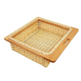 Wicker Basket For Modular Kitchen | Pull Out Basket for Onion, Potatoes  Size W 17 to 22 X D 20 to 22 X H 4,6,8 Inches ( Also Customized As per your Need)