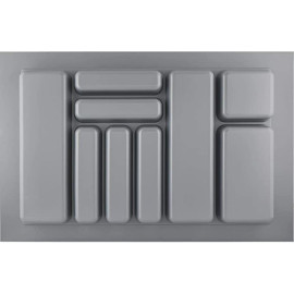 Tandem PVC Cutlery Tray For Kitchen Drawer/Cutlery Storage Organizer Tray For Modular Kitchen Basket 