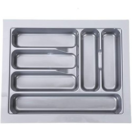 Tandem PVC Cutlery Tray For Kitchen Drawer/Cutlery Storage Organizer Tray For Modular Kitchen Basket 