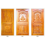 Teakwood Panel CNC Door – Precision-Crafted Elegance for Modern Interiors thickness 32mm+32mm 