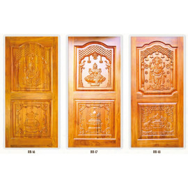 Teakwood Panel CNC Door – Precision-Crafted Elegan..