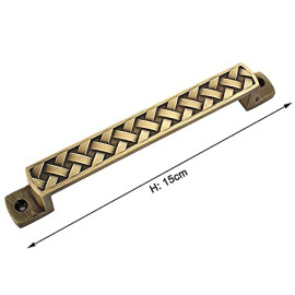 Brass Finish Door Accessories Kit (Antique Finish, 6-Pieces)