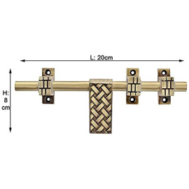 Brass Finish Door Accessories Kit (Antique Finish, 6-Pieces)