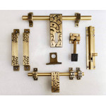 Brass Finish Door Kit (Antique Finish, 6-Pieces) 