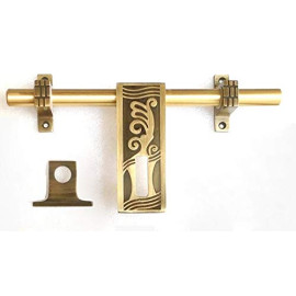 Brass Finish Door Kit DK-587 – Antique Finish, Premium 6-Piece Set