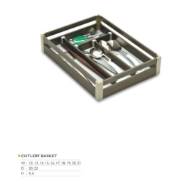 Aluminium Kitchen Basket Set – 6 Pcs with Cutlery ..