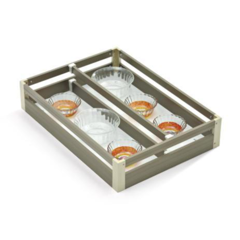 Aluminum Kitchen Basket Partition  4 inches