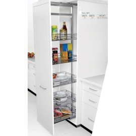 SS kitchen Basket Double pull out  17 inches