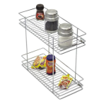 SS Pullout 2 Layer Basket Regular 17 inches