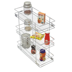 SS Pullout 3 Layer Basket Regular 21 inches