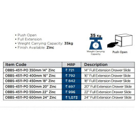 Ozone Sliding Channel Soft close