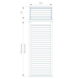 Kitchen Glass Rolling Shutter for Cabinet – Black & Silver (450/600mm)